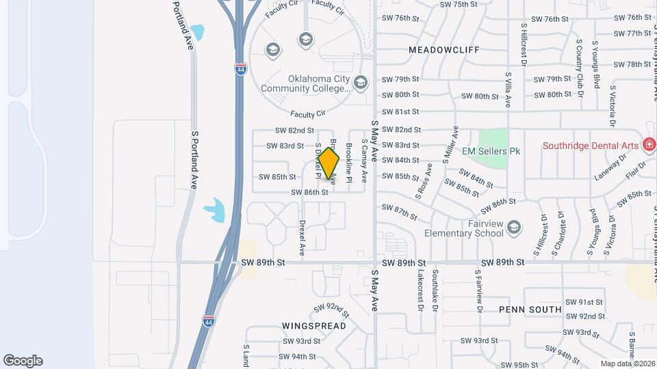 8607 Brookline Ave Map and Location Details