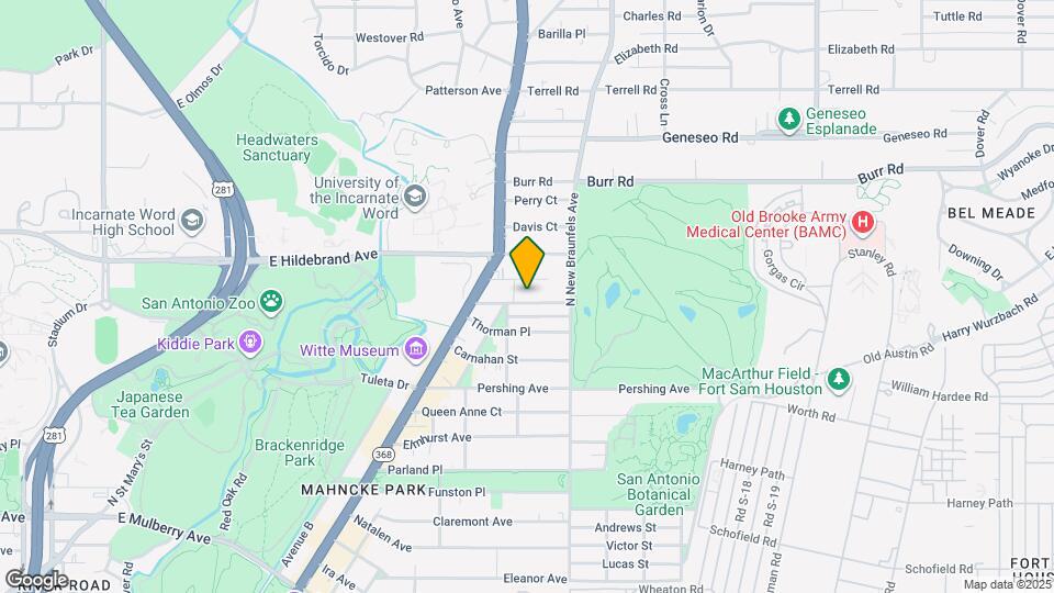 221 Allensworth St Map and Location Details