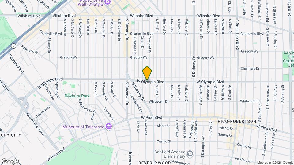 9372 W Olympic Blvd, Unit 1 Map and Location Details