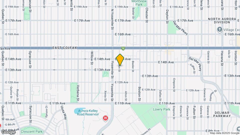 1314 Akron St Map and Location Details