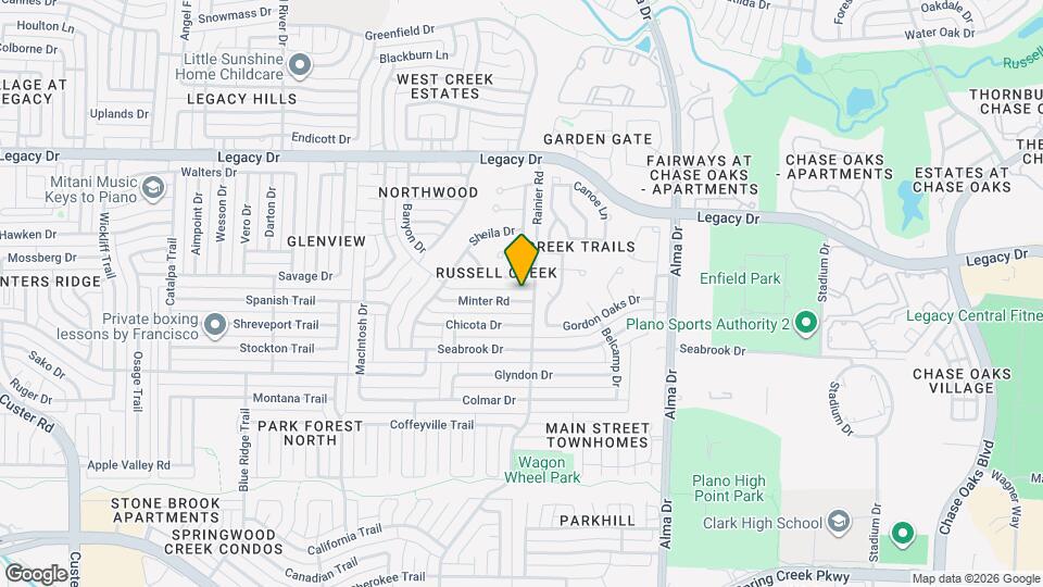 1305 Minter Rd Map and Location Details