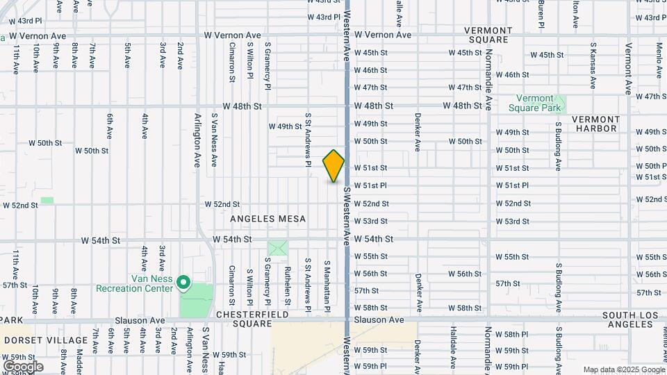 5150 S Manhattan Pl Mapa y Detalles de la Ubicación