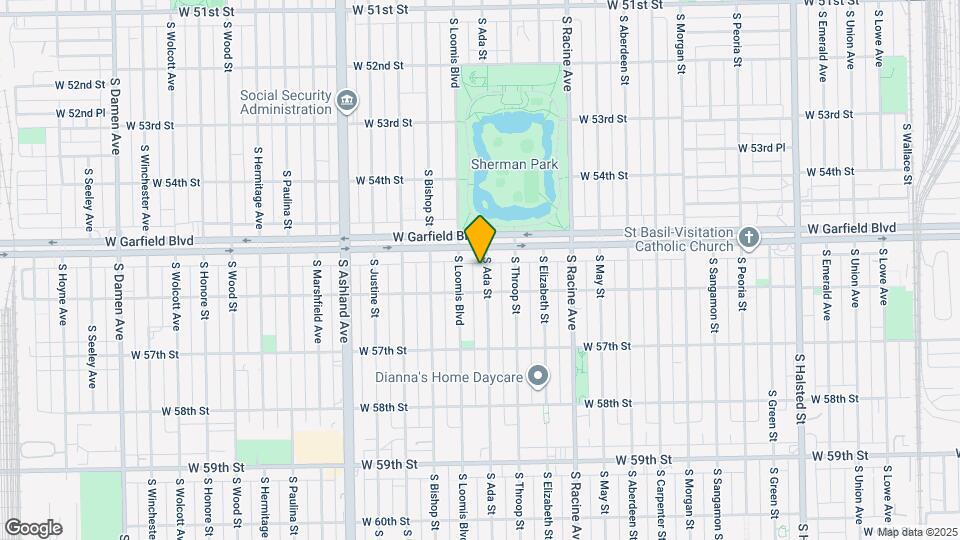 5522 S Ada St Map and Location Details
