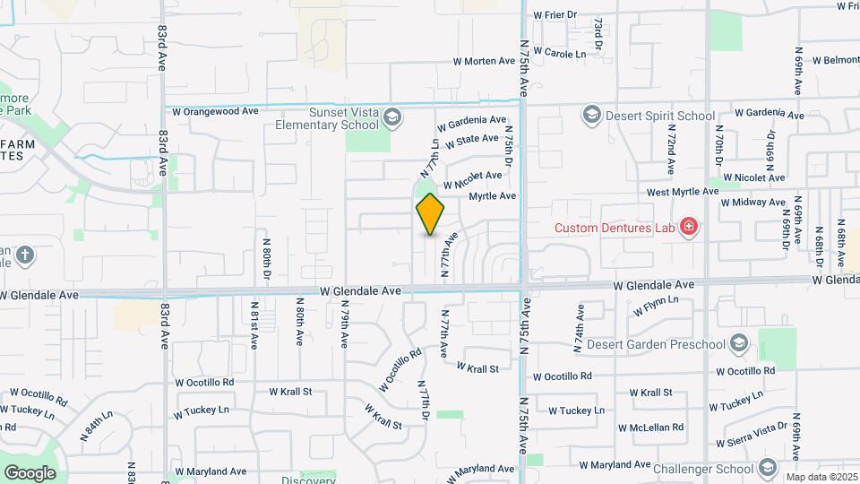 7111 N 77th Dr Map and Location Details