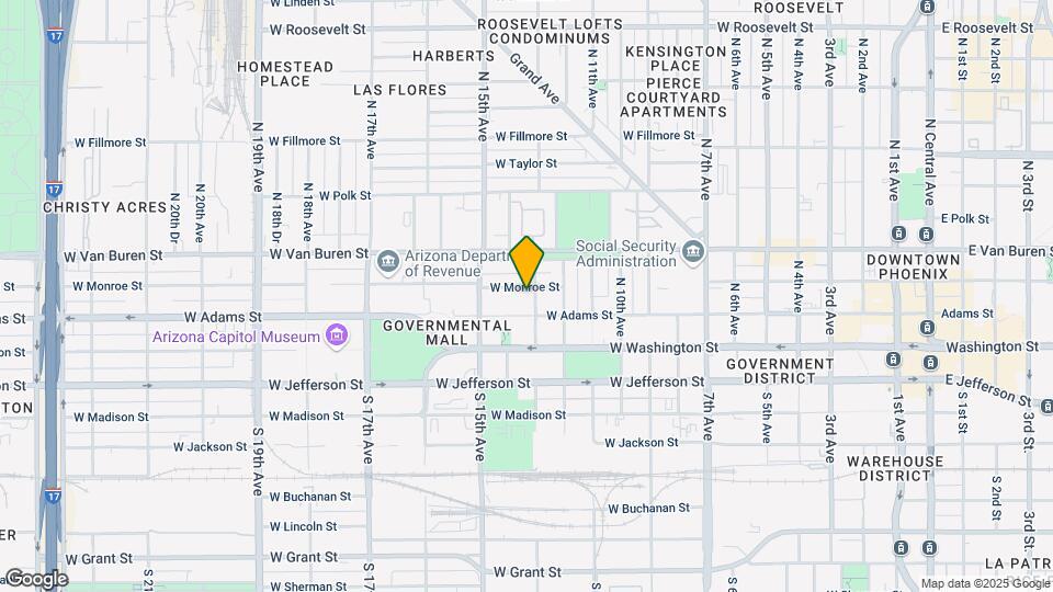 1305 W Monroe St-Unit -A Map and Location Details
