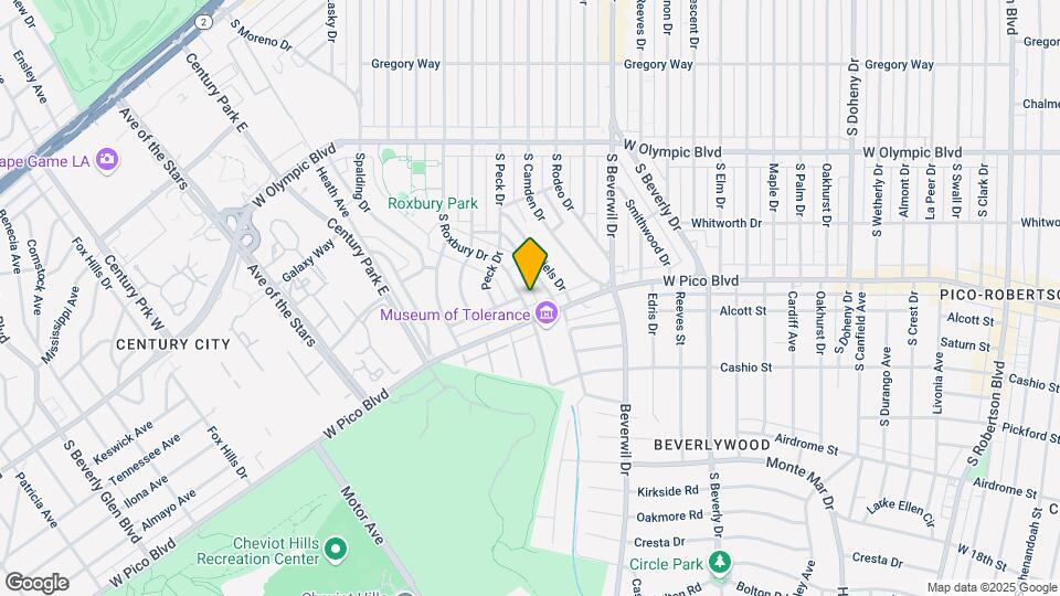1350 Roxbury Dr Mapa y Detalles de la Ubicación