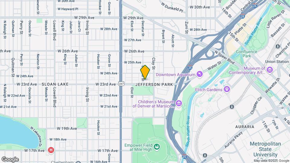2755 W 23rd Ave Map and Location Details