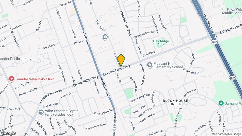 1829 Leander Dr Map and Location Details