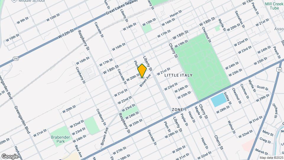 906 W 21st St Map and Location Details