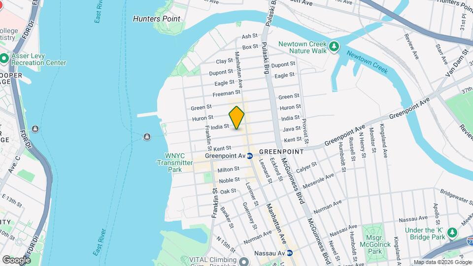 137 Java St Mapa y Detalles de la Ubicación