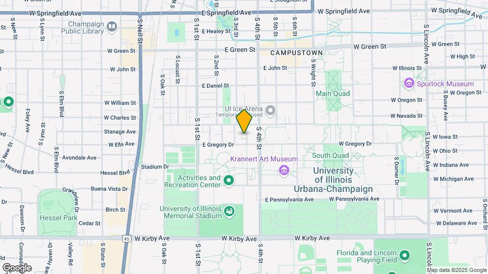 1107 Euclid St Map and Location Details