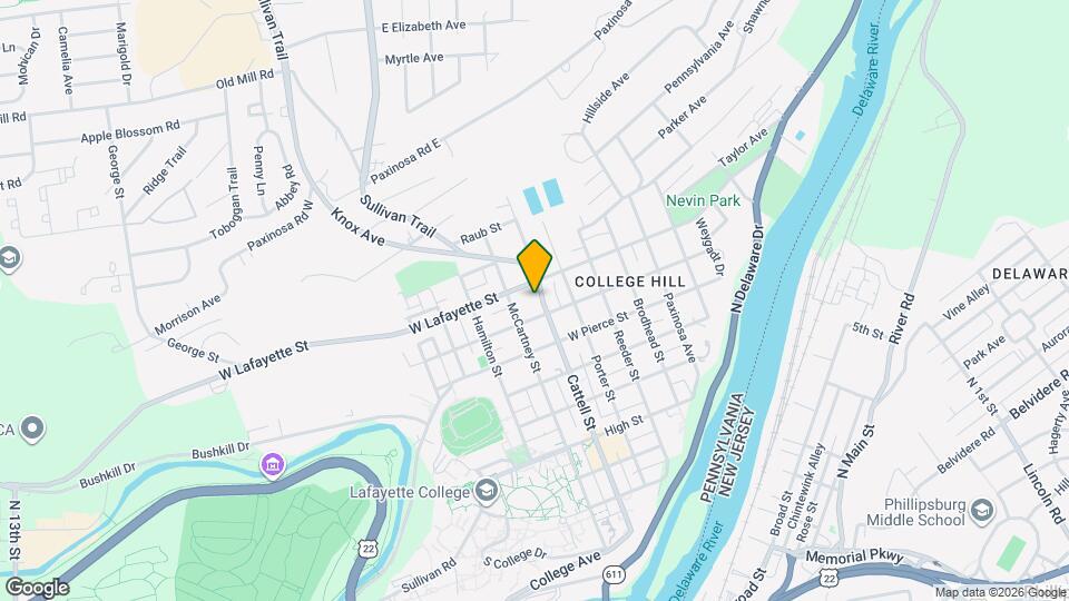 718 Cattell St Map and Location Details