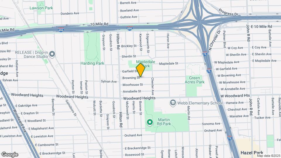 1720 Browning St Map and Location Details