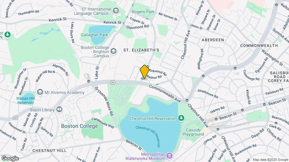 2021 Commonwealth Avenue, Unit D Map and Location Details