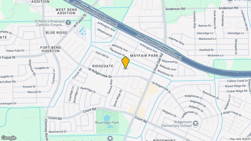 15803 Danford Dr Map and Location Details