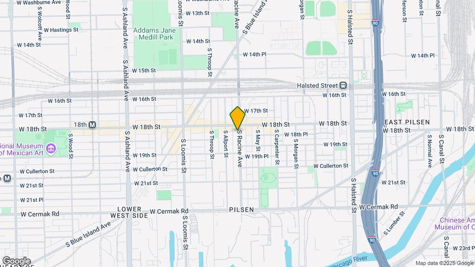 1816 S Racine Ave Mapa y Detalles de la Ubicación