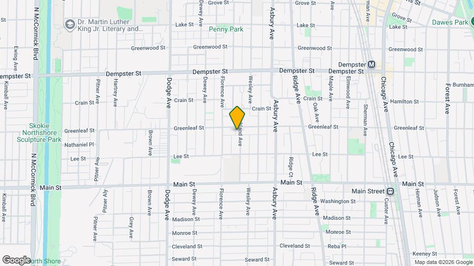 1040 Ashland Ave, Unit 1B Map and Location Details