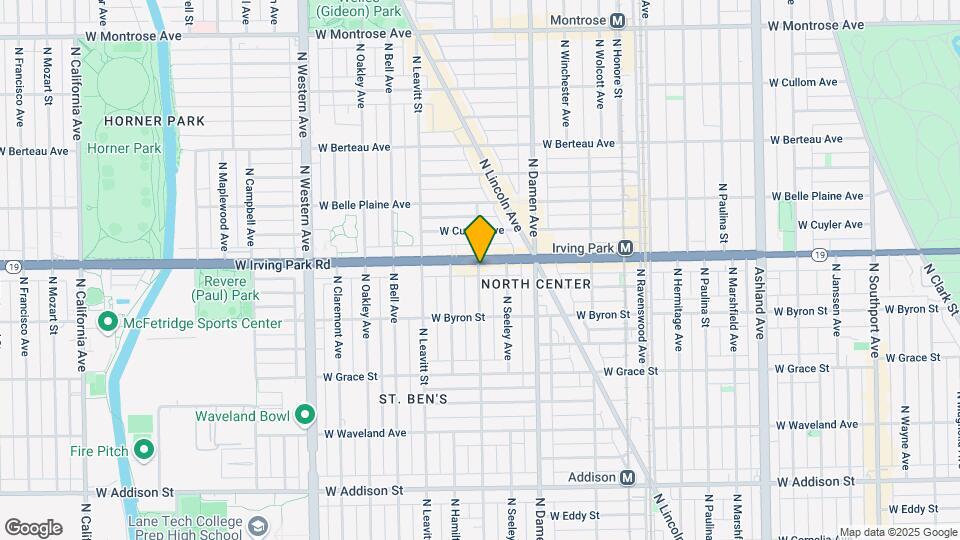 3953 N Hoyne Ave Mapa y Detalles de la Ubicación