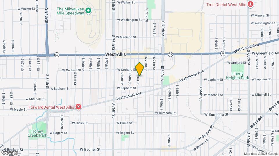 1538 S 73rd St Map and Location Details
