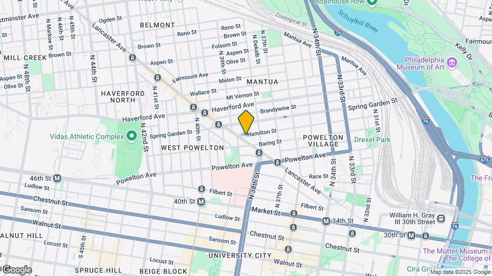 3835 Lancaster Ave Map and Location Details
