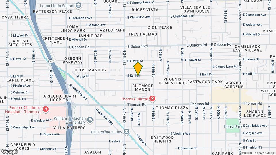 2443 E Earll Dr, Unit 816 Map and Location Details