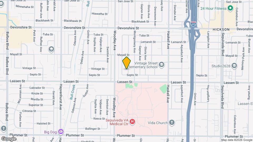 9945 Gaviota Ave Map and Location Details