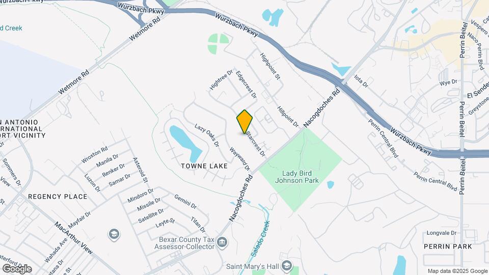 10619 Starcrest Dr, Unit Starcrest Townhomes Map and Location Details