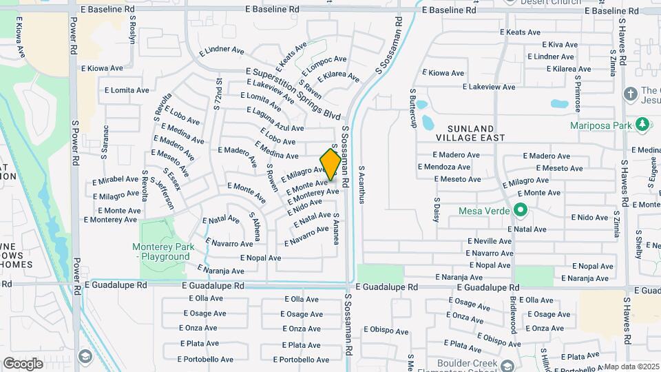 7553 E Monte Ave Map and Location Details