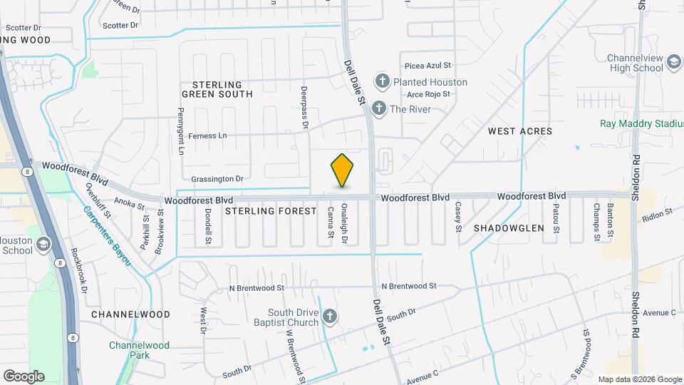 15225 Woodforest Blvd Map and Location Details