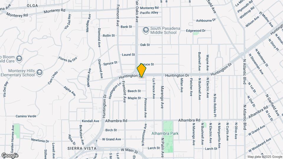 1513 Huntington Dr Map and Location Details