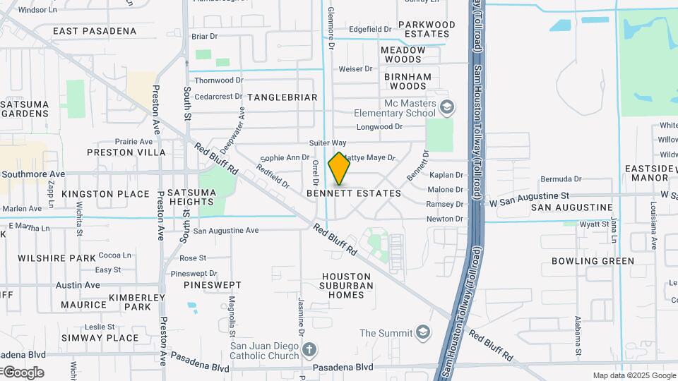 1401 Glenmore Dr Map and Location Details