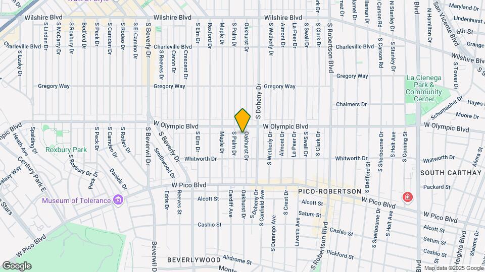425 S Oakhurst Dr Map and Location Details