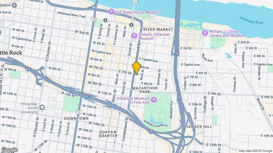 305 E 7th St Map and Location Details