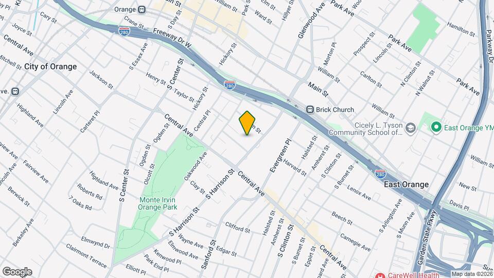 141 S Harrison St Map and Location Details