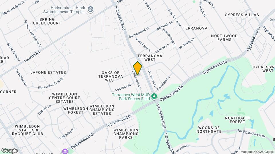 17718 Surreywest Ln Map and Location Details