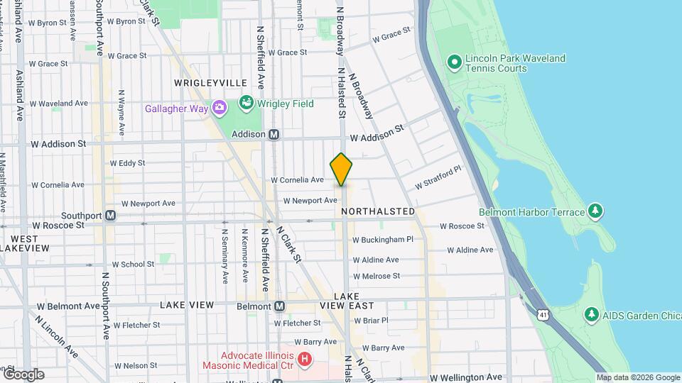 3442 N Halsted St Mapa y Detalles de la Ubicación