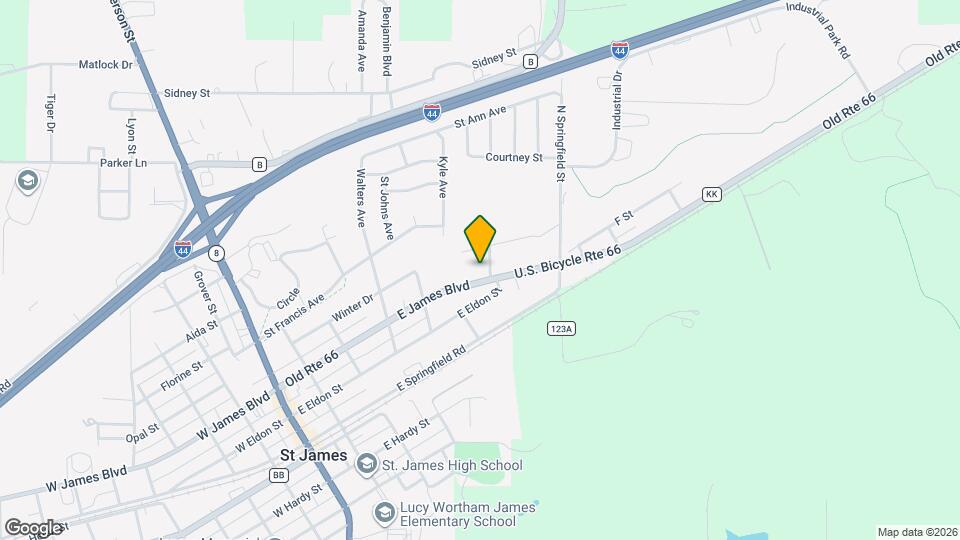 525 E James Blvd Map and Location Details