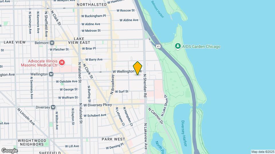 424 W. Oakdale Mapa y Detalles de la Ubicación
