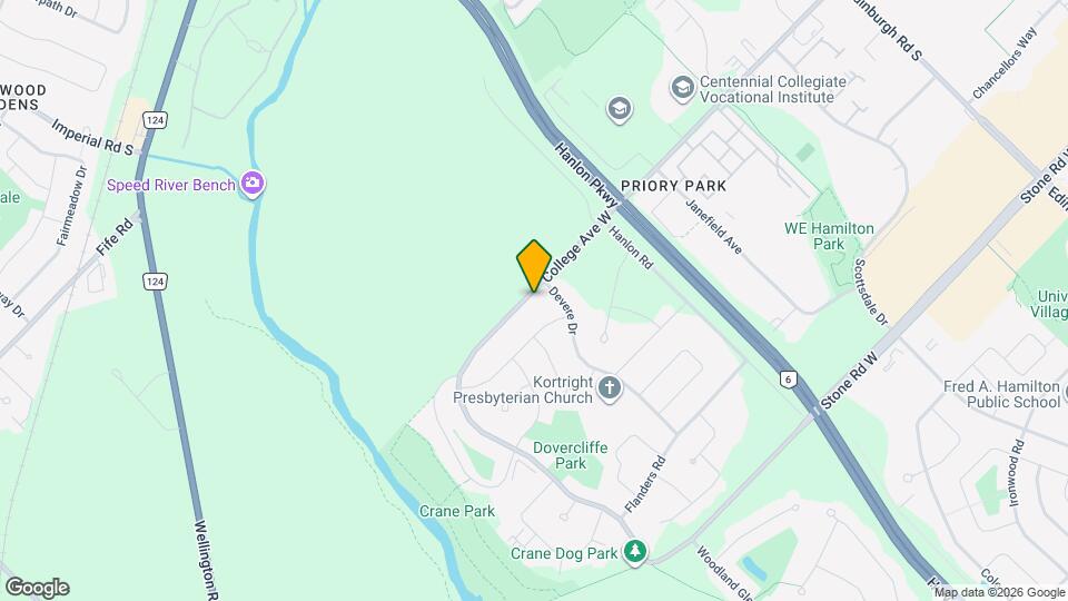 486 College Ave W Map and Location Details