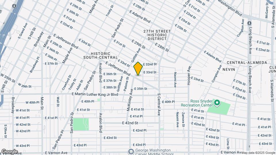 945 E Jefferson Blvd Mapa y Detalles de la Ubicación
