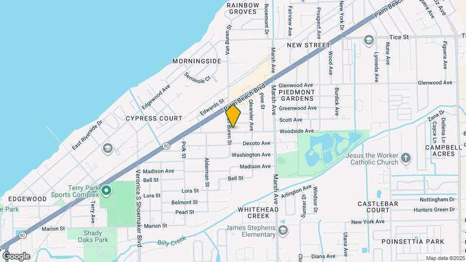 4009 Woodside Ave Mapa y Detalles de la Ubicación