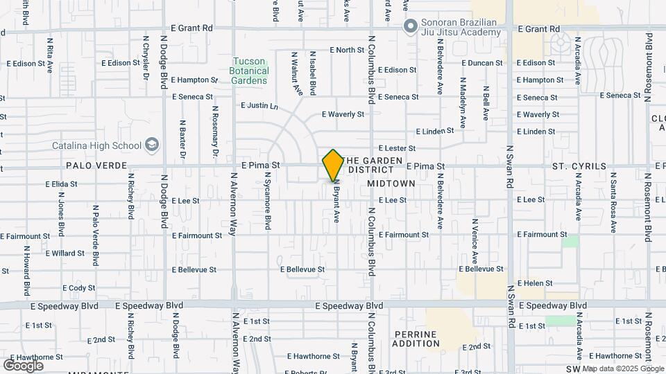 1621 N Bryant Ave Map and Location Details
