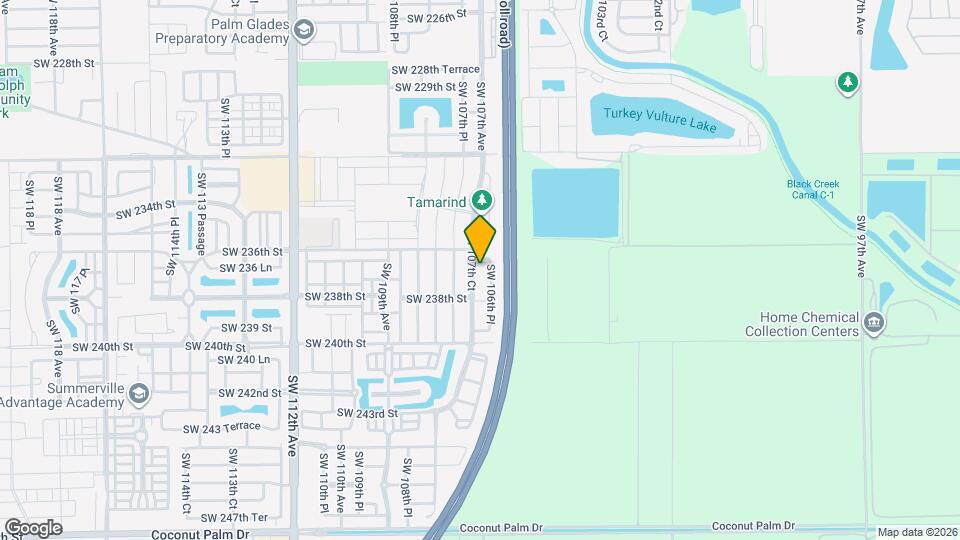 23663 SW 107th Ct Map and Location Details