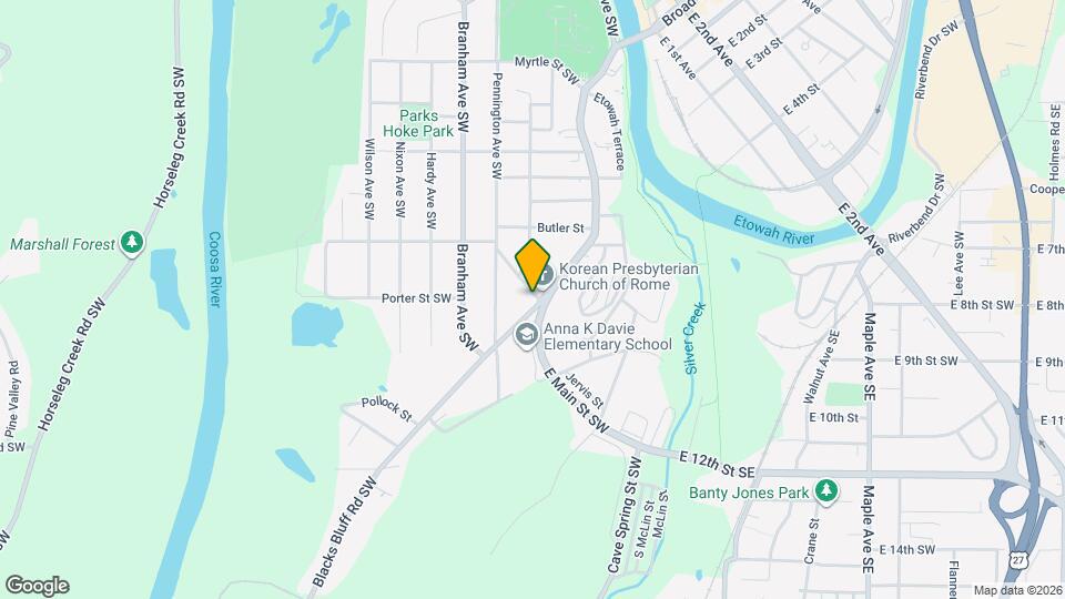 600 S Broad St SW Map and Location Details