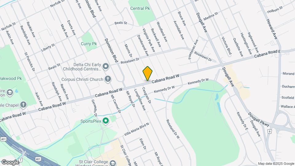 1150 Cabana Road W Map and Location Details