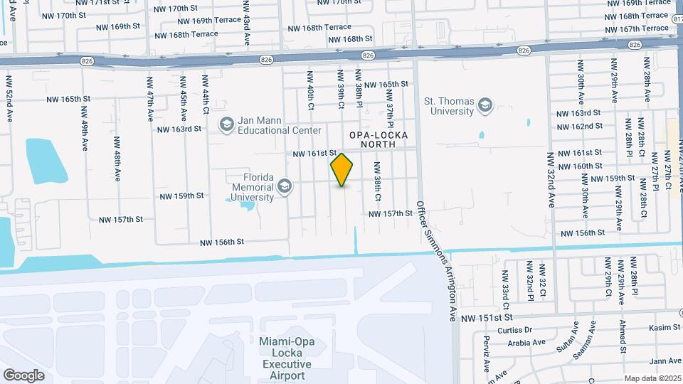 15812 NW 39th Ct Map and Location Details