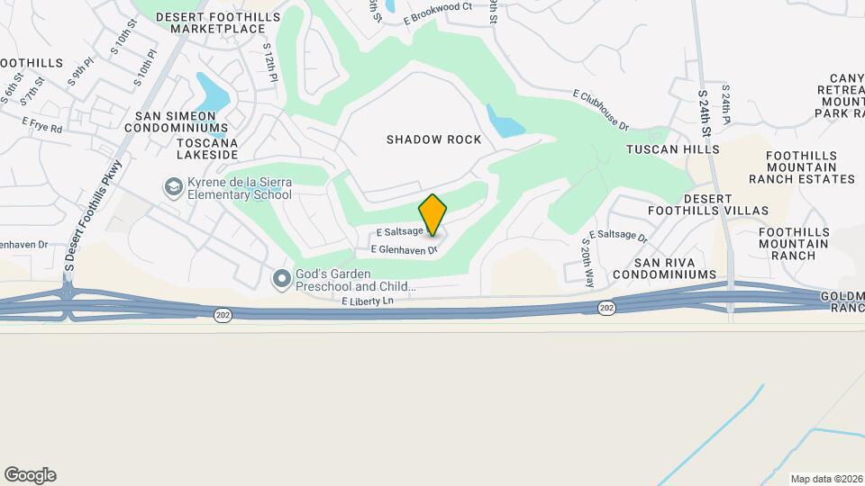 1676 E Glenhaven Dr Mapa y Detalles de la Ubicación