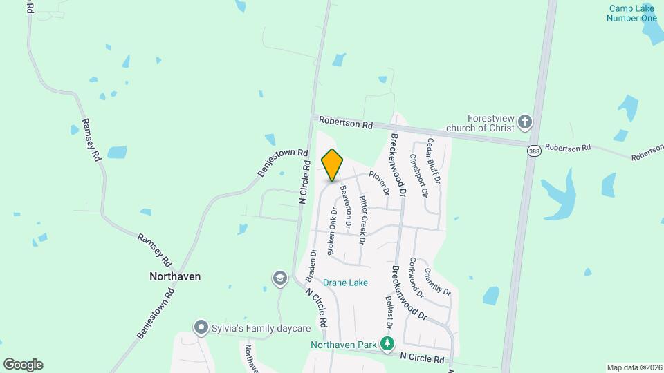 5336 Braden Dr Map and Location Details