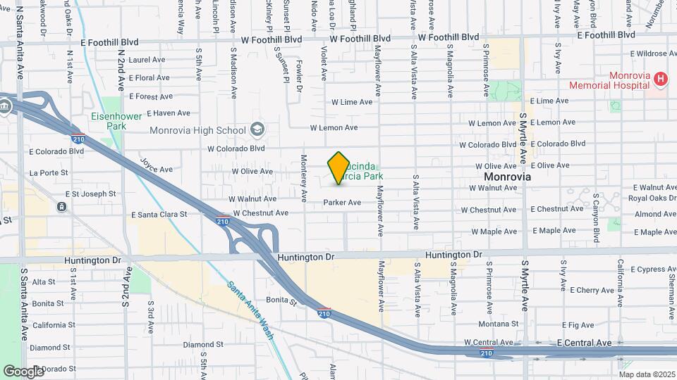 606 W Walnut Ave Map and Location Details