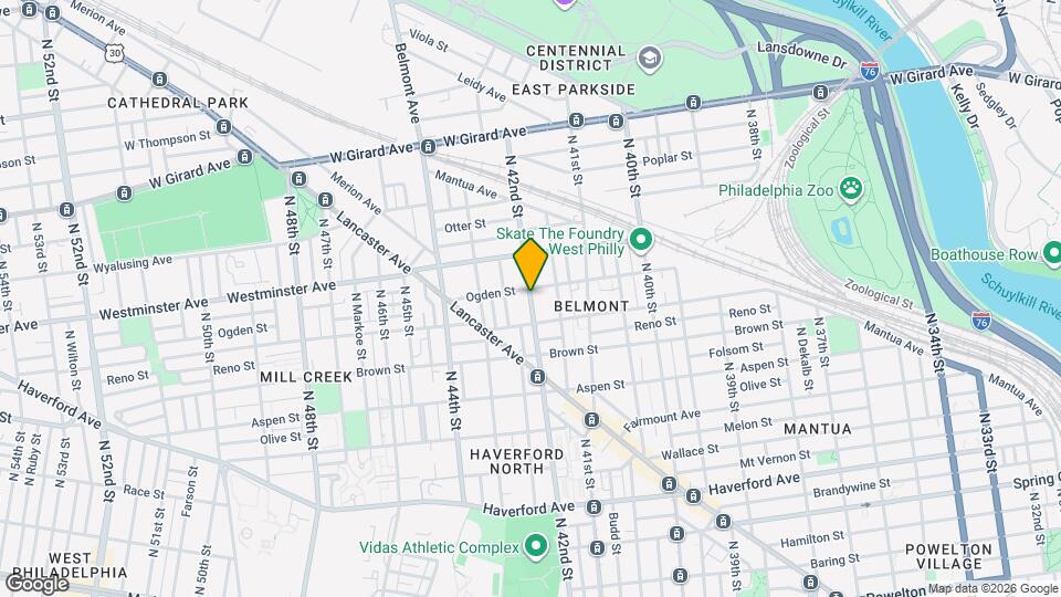 866 N 42nd St Map and Location Details